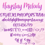 Haystay Melody Font Poster 3