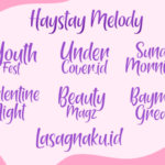Haystay Melody Font Poster 6