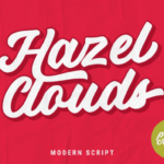 Hazel Clouds Font Poster 1
