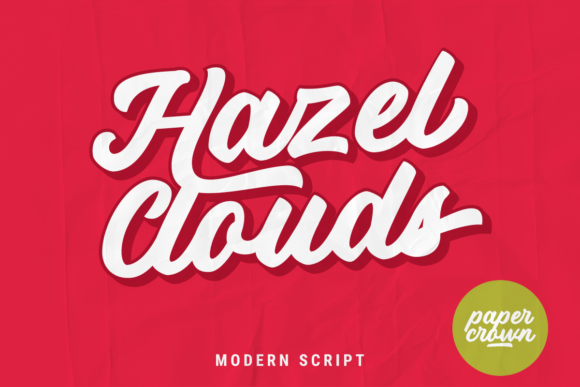 Hazel Clouds Font Poster 1