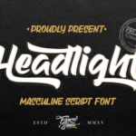 Headlight Font Poster 1