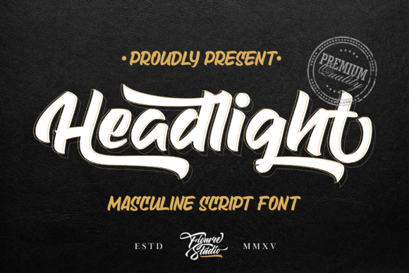 Headlight Font Poster 1