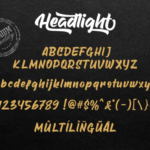Headlight Font Poster 8