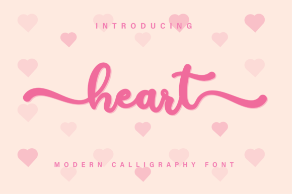 Heart Font Poster 1