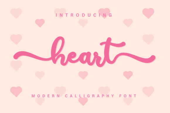 Heart Font Heart Font Poster 1