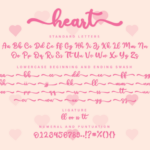 Heart Font Poster 5