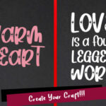 Heart Love Font Poster 2