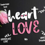 Heart Love Font Poster 8