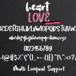 Heart Love Font Poster 9
