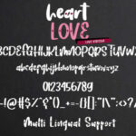 Heart Love Font Poster 10