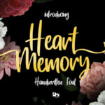 Heart Memory Font Poster 1