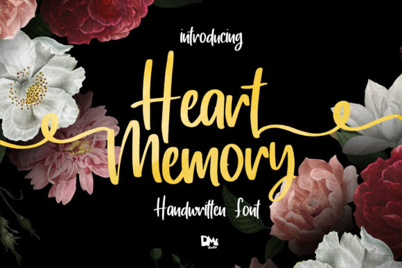 Heart Memory Font Poster 1