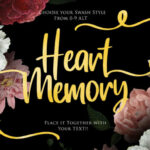 Heart Memory Font Poster 2