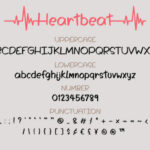 Heartbeat Font Poster 3