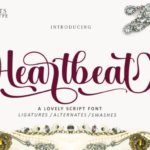Heartbeat Family Font Poster 1