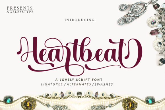 Heartbeat Family Font Poster 1