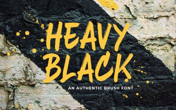 Heavy Black Font Poster 1