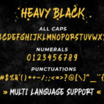 Heavy Black Font Poster 5