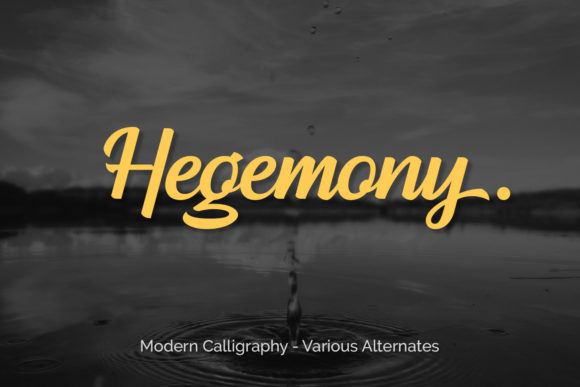 Hegemony Font Poster 1