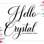 Hello Crystal Font Poster 1