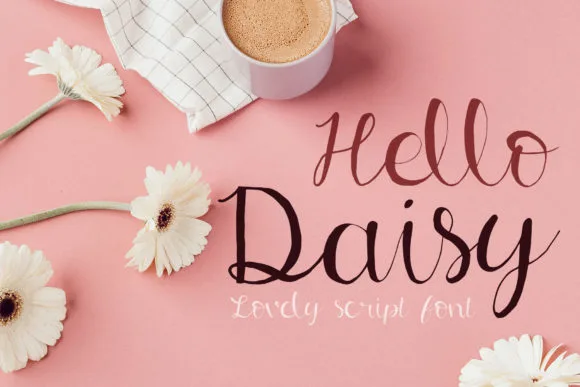 Hello Daisy Font Hello Daisy Font Poster 1