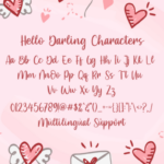 Hello Darling Font Poster 9