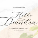 Hello Diandra Font Poster 1