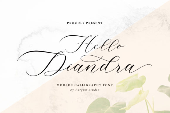 Hello Diandra Font Poster 1