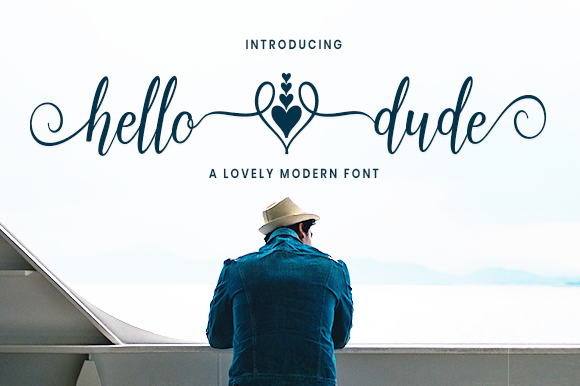 Hello Dude Font Poster 1
