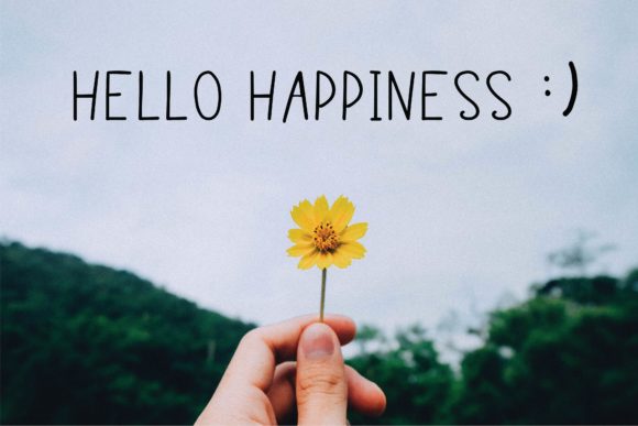 Hello Happiness Font Poster 1