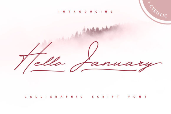 Hello January Font Poster 1