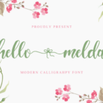Hello Melda Font Poster 1