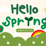 Hello Spring Font Poster 1