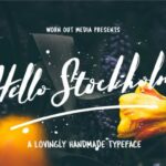 Hello Stockholm Font Poster 1