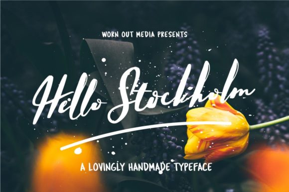 Hello Stockholm Font Poster 1