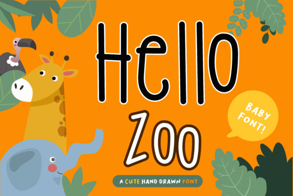 Hello Zoo Font Poster 1