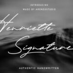 Henriette Signature Font Poster 1