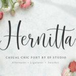Hernitta Font Poster 1