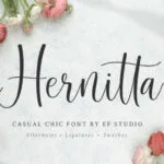 Hernitta Font Poster 1