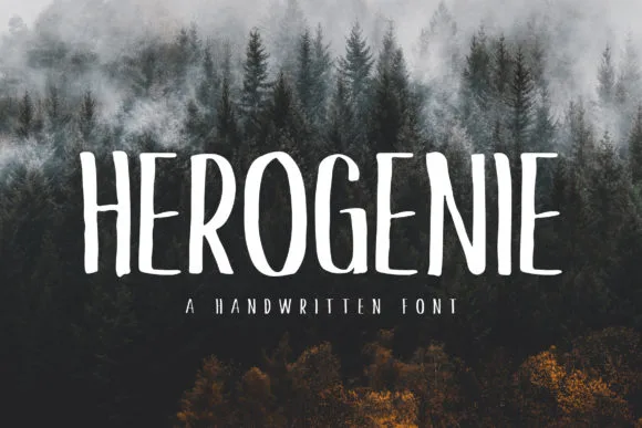 Herogenie Font Poster 1
