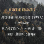 Herogenie Font Poster 4