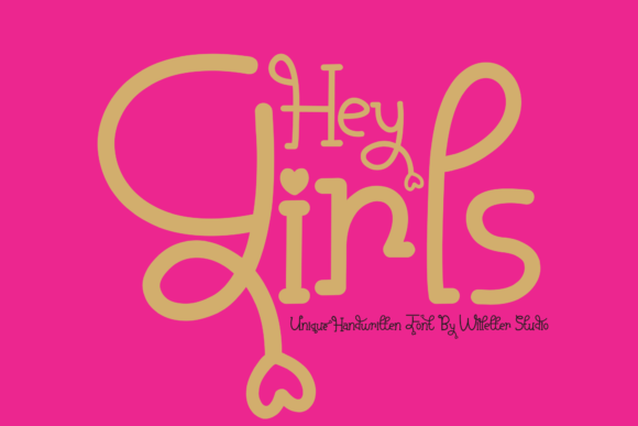 Hey Girls Font Poster 1