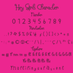 Hey Girls Font Poster 4