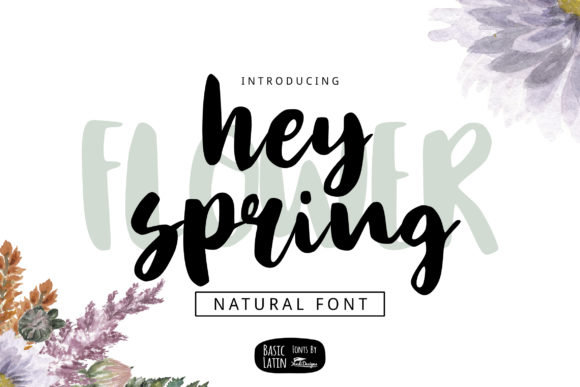 Hey Spring Font Poster 1