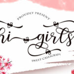 Hi Girls Font Font Poster 1