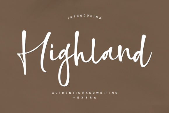 Highland Font Poster 1