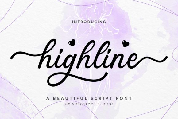 Highline Font Poster 1