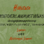 Hillstate Font Poster 10