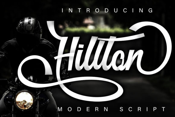 Hillton Modern Script Font Poster 1