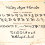 History Agnes Font Poster 8